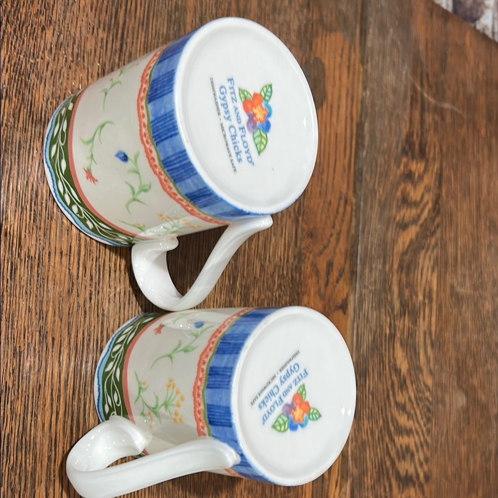 Fitz & Floyd Chicks mug 2002-2004 - Set of 2 - Picture 10 of 10